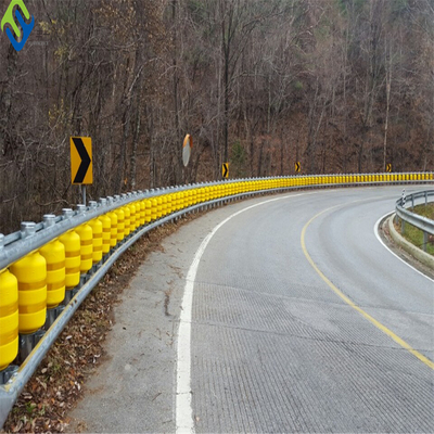 EVA Traffic Curve Bend Road Roller Barrier Highway Guard Rail الدورية