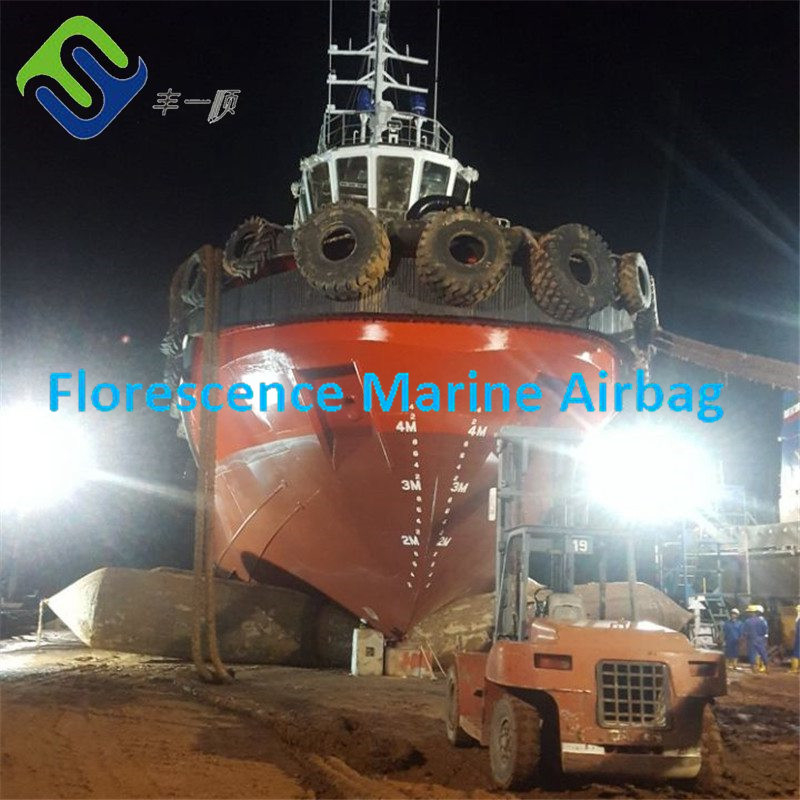 Heavy Duty Marine Rubber Airbag Ship Launching Lifting