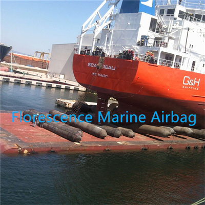 إطلاق سفينة وسادة هوائية دوارة من المطاط البحري أكياس هوائية لرفع الهواء