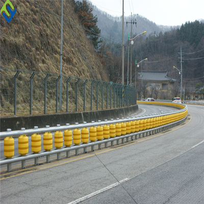 سلامة المرور ISO EVA دلاء المتداول الدرابزين PU PVC حاجز الأسطوانة للطريق السريع